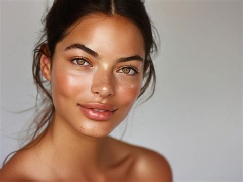 Premium Photo | A beauty mode with a natural skin and a natural look