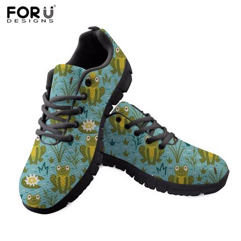 Aliexpress.com : Buy FORUDESIGNS Frog Women Casual Shoes Fashion ...