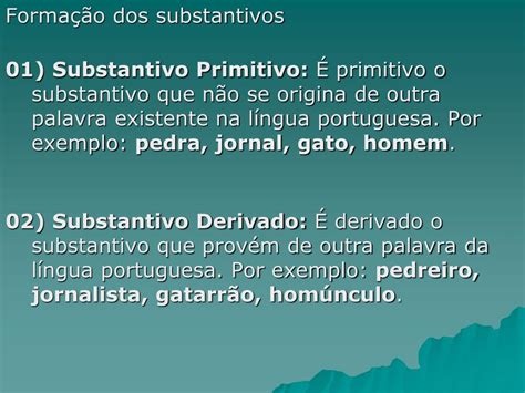Substantivo Primitivo De Pedreiro - PPT - SUBSTANTIVO PowerPoint Presentation, free download - ID:2976629