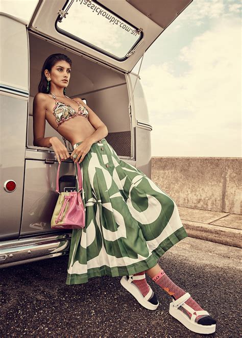 Rossana Latallada Poses in 'Oh, Buoy' by Steven Popovich for Grazia