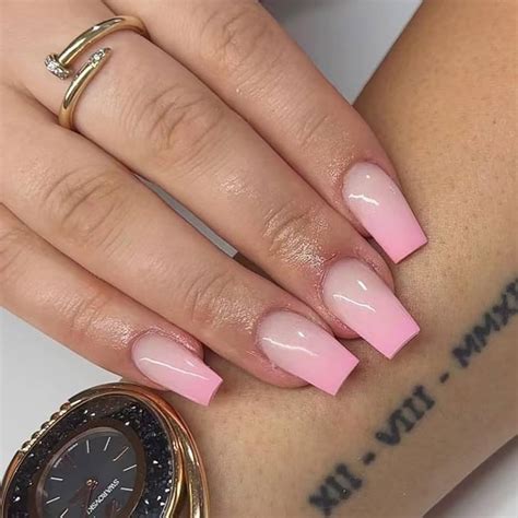 ombre nail ideas coffin  carmen pink blog