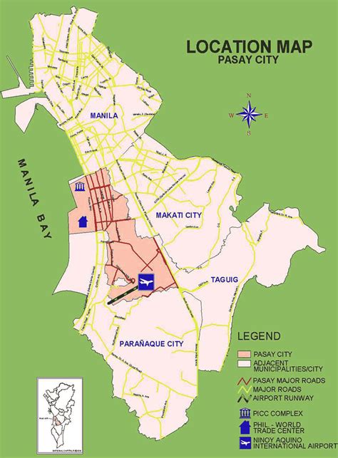 pasay city location map mapsofnet