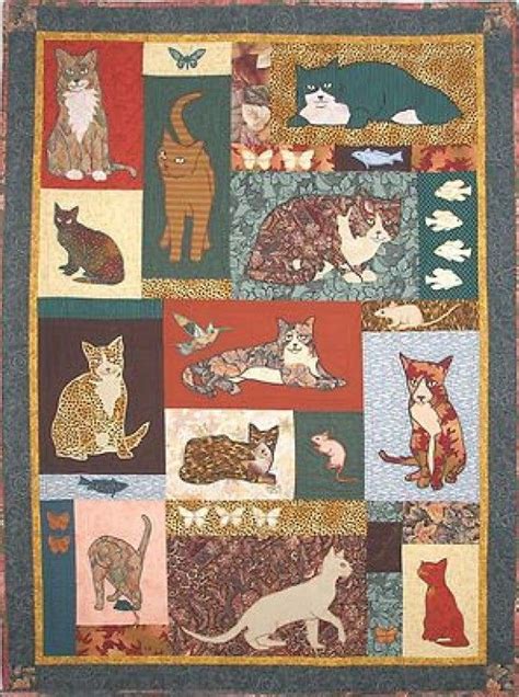7922.. Увлекательный контент в ОК | Cat quilt, Cat quilt patterns ...