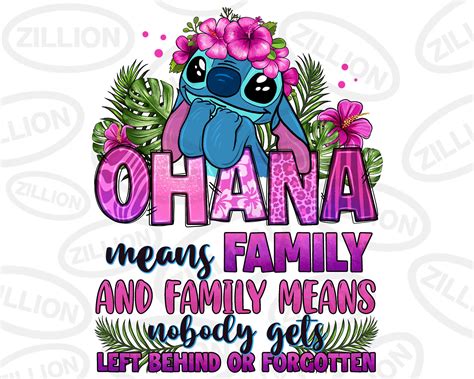 Ohana Means Family Png Sublimation Design Download Cute - Etsy Australia