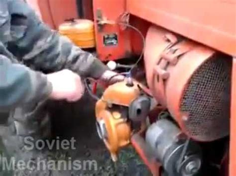 ПУСКАЧ НА ТРАКТОР ИЗ БЕНЗОПИЛЫ ДРУЖБА! - YouTube