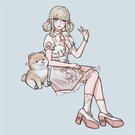 floof and peachy bond (nikki and 1 more) drawn by nxnjakat | Danbooru