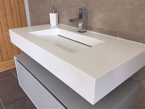 Contemporary Bespoke Corian Vanity - Single - Etsy UK