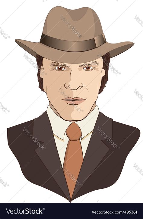 film noir man royalty  vector image vectorstock