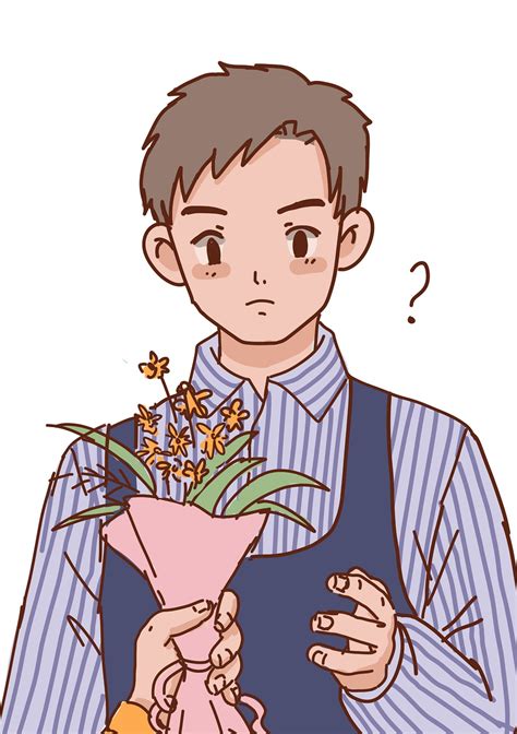 Download Man, Flowers, Bouquet. Royalty-Free Stock Illustration Image ...