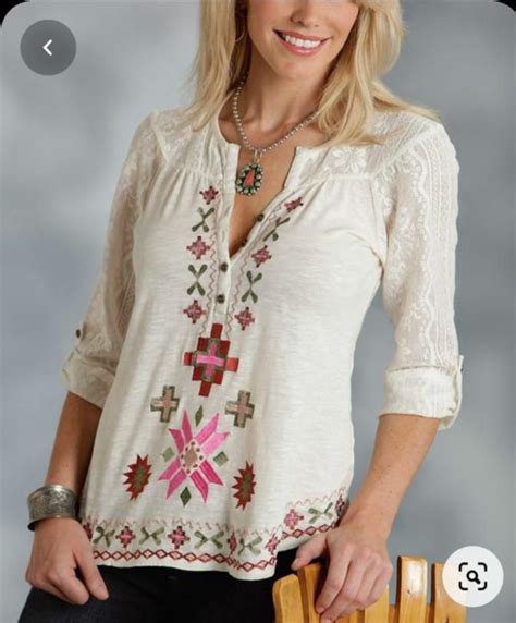 Pinterest | Chandail, Chemise, Broderie