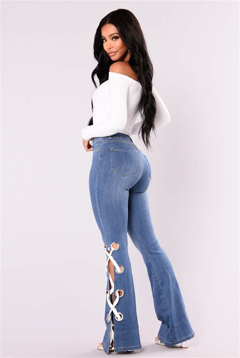 Ring My Bell Bottom Jeans - Medium