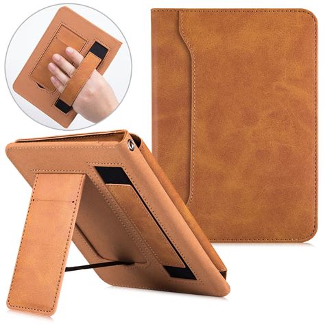 stand case  amazon kindle paperwhite pu leather hand strap funda