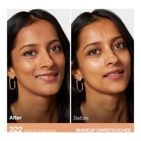 Maybelline Fit Me Matte + Poreless Liquid Foundation 322 Warm Honey, 1. ...