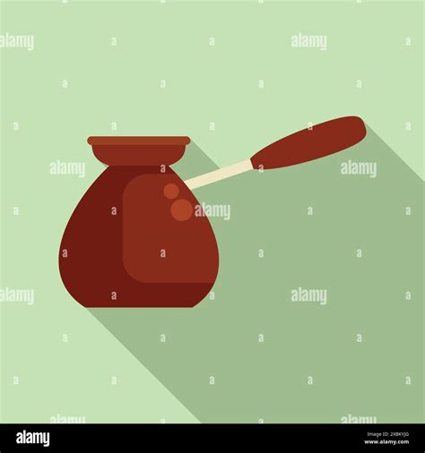 Traditional turkish coffee pot brewing delicious aromatic coffee ...