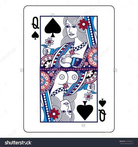 Playing Cards Queen Of Spades