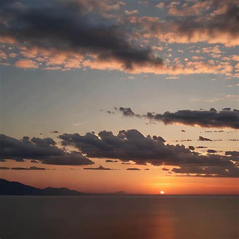 sunset   ocean   sunset  mountains   background