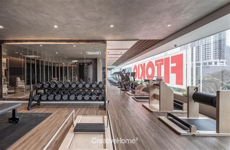 Nature Meets Art in this Japanese Premium Gym: Dot Works - Creativehomex