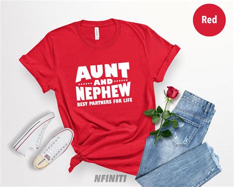 Aunt Nephew Shirt Gift For Nephew Aunt shirt Auntie shirt | Etsy