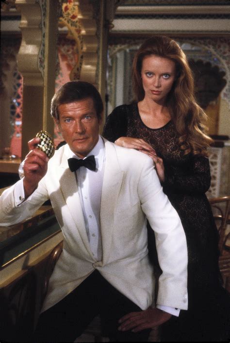 Kristina Wayborn and Roger Moore James Bond Girls, James Bond Actors