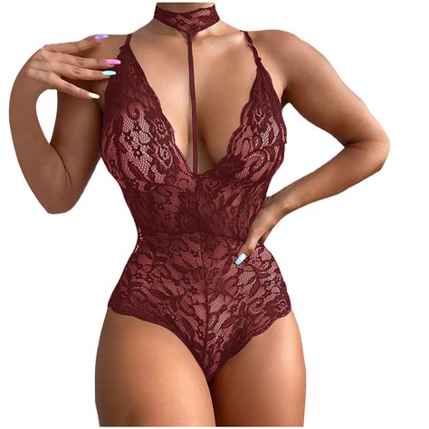 Lovskoo 2024 Women's One Piece Lingerie Bodysuit Set Lingerie Corset