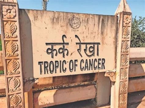 tropic  cancer passes    districts  mp  india map