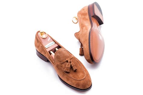 Classic Goodyear Welted Loafers Shoes YANKO 498 Cognac