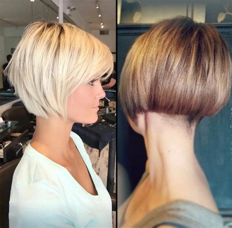 bob hinten sehr kurz modern zeitlos  frisuren