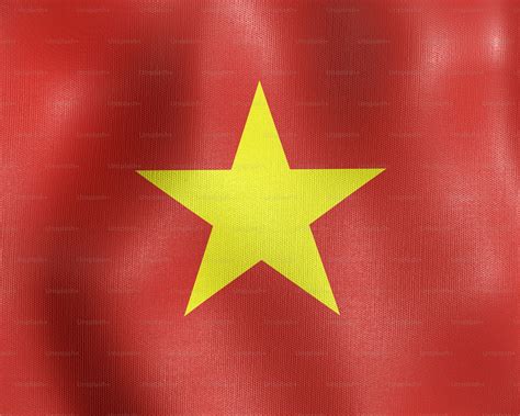 The flag of vietnam is waving in the wind photo – Wallpaper Image on