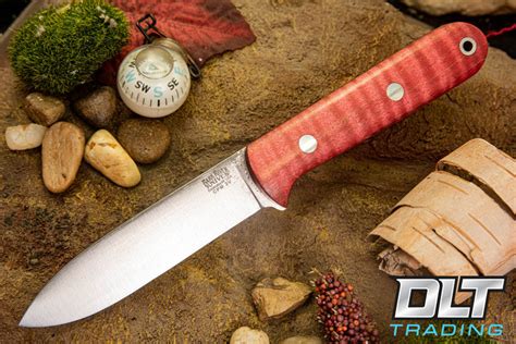 Bark River Mini Kephart 3V Salmon Tigertail Maple Burl #2
