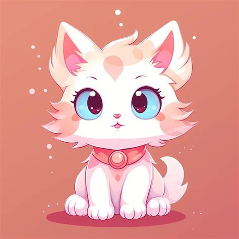 Premium AI Image | Vector cute cat with love sign hand cartoon ...