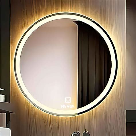 Buy Modern Design Drop Shape Glass Led Wall Mirror with Touch Sensor