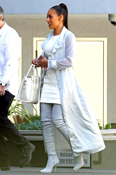 Mel B’s husband Stephen Belafonte chats to mystery blonde as former