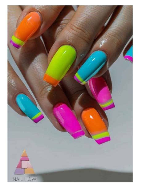Pin on Nails in 2024 | Neon acrylic nails, Unique acrylic nails ...