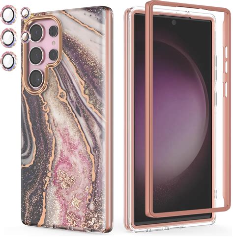 Chvelop für Samsung S23 Ultra Hülle mit Kameraschutz+Stoßfänger Samsung