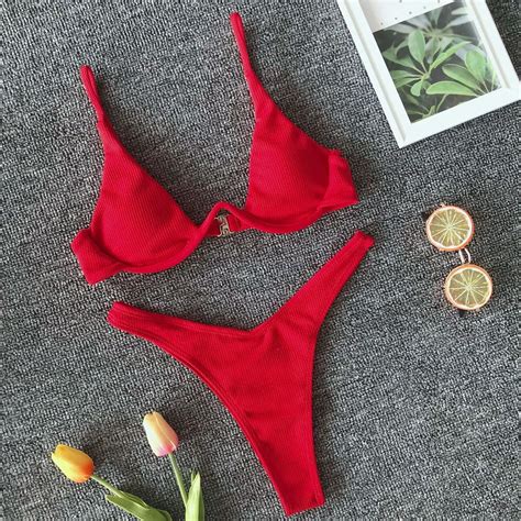 Sexy Mini String Micro Bikini 'S Sets Badpak Strandkleding Dames Beugel