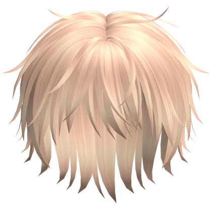 stylish messy anime boy hair  blonde roblox