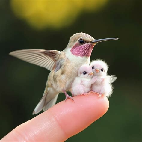 cute birds tiny hummingbird magic ninho de beija flor filhotes
