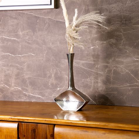 Buy Aurum Metal Vase- 17 cm | The Home UAE
