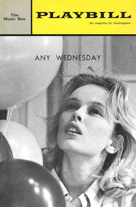 Any Wednseday, 1964 | Music box theater, Sandy dennis, Playbill