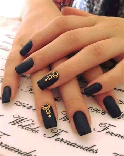 Decorações De Unha Preta - Unhas Pretas: 35 Decorações que Fazem a Diferença – Dicas de Decoração