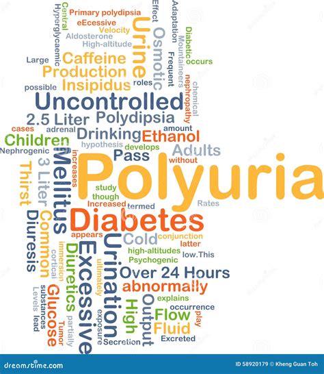 Polyuria Background Concept Stock Illustration - Illustration of ...