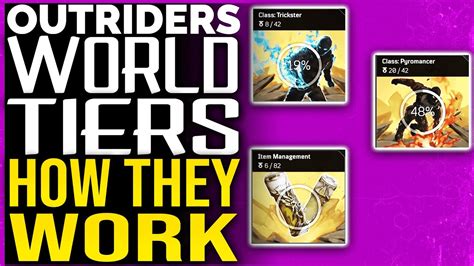 Outriders WORLD TIERS EXPLAINED REWARDS, LOOT DROPS & DIFFICULTIES ...