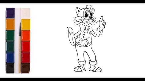 КОТ ЛЕОПОЛЬД. Раскраска для детей. - YouTube