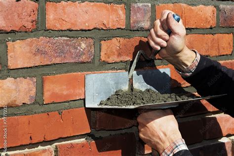 Jointing exposed brickwork Stock Photo | Adobe Stock