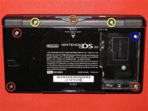 disassembling nintendo ds lite bottom case ifixit repair guide