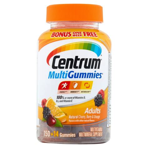 Centrum MultiGummies Adult Multivitamin Gummies, 164 Ct - Walmart.com ...