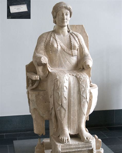 Estatua de la diosa Perséfone (siglo V antes de Cristo, conservada en ...
