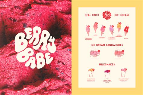 Brand Identity for Berry Babe Byron Bay Ice Cream :: Behance