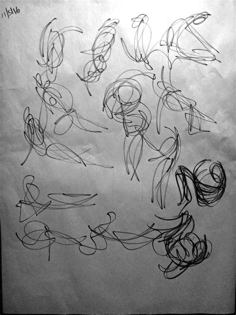 Kreated by Krause: Practice—Scribble and Spaghetti Noodle Gestures 11/22/16