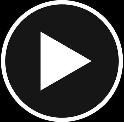 Download Bouton Play noir transparent PNG - StickPNG